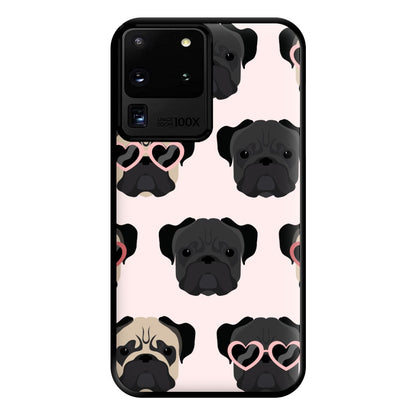 Sunny Pug Life - Dog Pattern Phone Case for Galaxy S20 Ultra