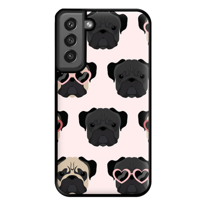 Sunny Pug Life - Dog Pattern Phone Case for Galaxy S21FE