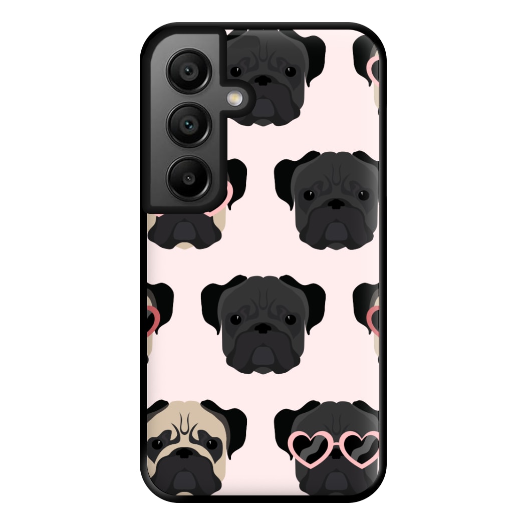 Sunny Pug Life - Dog Pattern Phone Case for Google Pixel 8