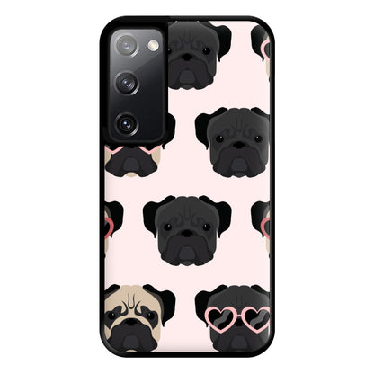 Sunny Pug Life - Dog Pattern Phone Case for Galaxy S20