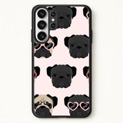 Sunny Pug Life - Dog Pattern Phone Case for Galaxy S26 Ultra