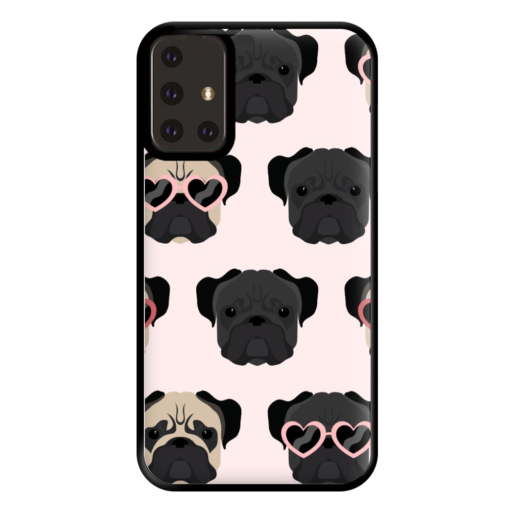 Sunny Pug Life - Dog Pattern Phone Case for Galaxy A71