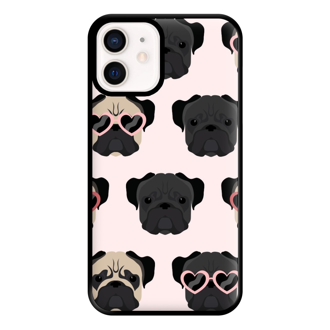 Sunny Pug Life - Dog Pattern Phone Case for iPhone 13 Mini