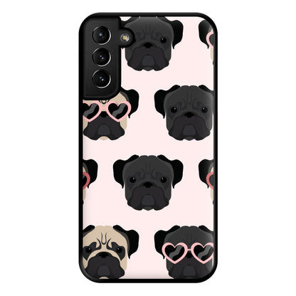 Sunny Pug Life - Dog Pattern Phone Case for Galaxy S21 Plus