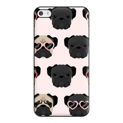 Sunny Pug Life - Dog Pattern Phone Case for iPhone 5 / 5s / SE 2016