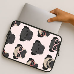 Sunny Pug Life - Dog Pattern MacBook Case