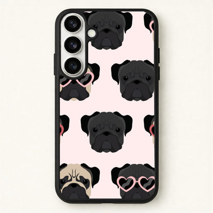 Sunny Pug Life - Dog Pattern Phone Case for Galaxy S26 Plus