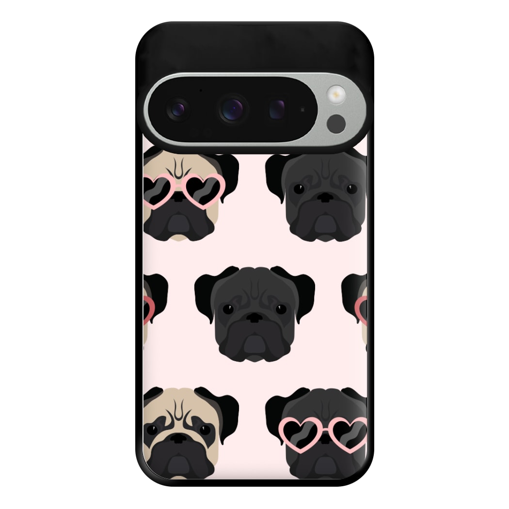 Sunny Pug Life - Dog Pattern Phone Case for Google Pixel 9 Pro XL