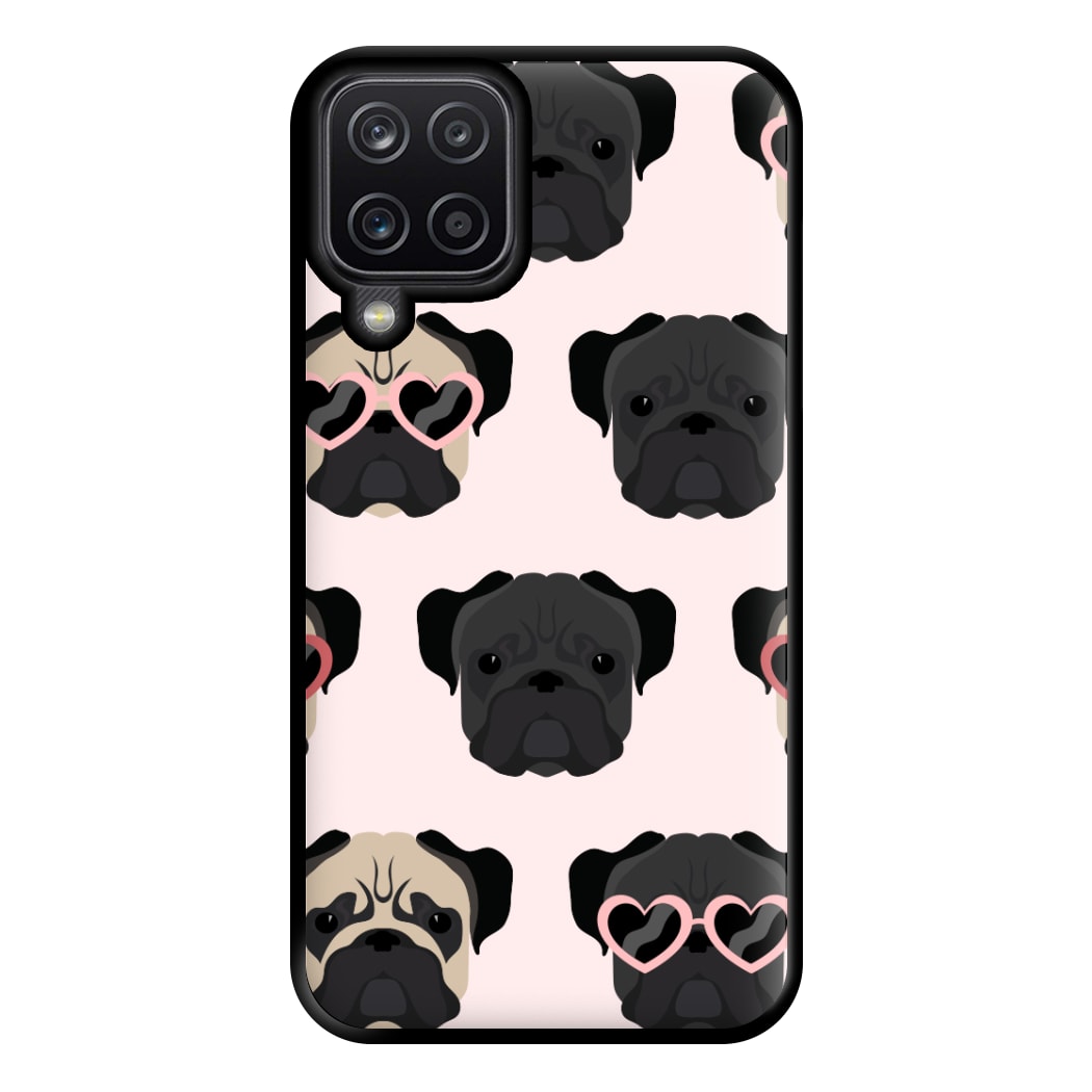 Sunny Pug Life - Dog Pattern Phone Case for Galaxy A12