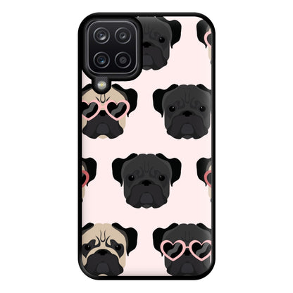 Sunny Pug Life - Dog Pattern Phone Case for Galaxy A12