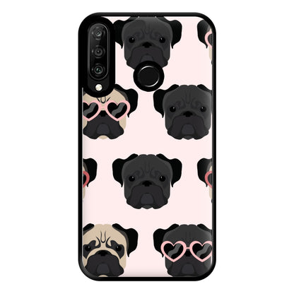 Sunny Pug Life - Dog Pattern Phone Case for Huawei P30 Lite