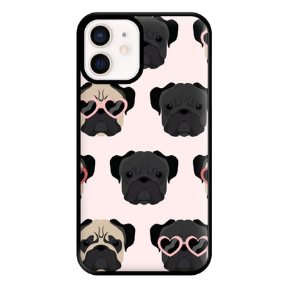 Sunny Pug Life - Dog Pattern Phone Case for iPhone 12 Mini