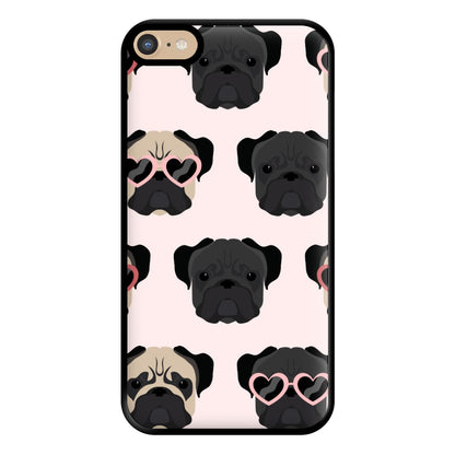 Sunny Pug Life - Dog Pattern Phone Case for iPhone 6 Plus / 7 Plus / 8 Plus