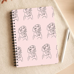Labrador Outline - Dog Pattern Notepad