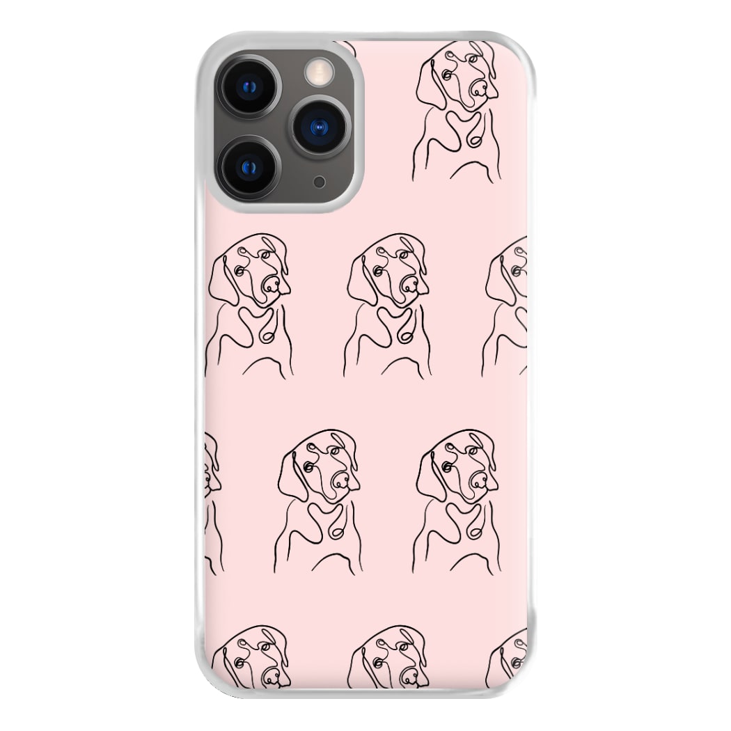 Labrador Outline - Dog Pattern Phone Case for iPhone 12 Pro Max