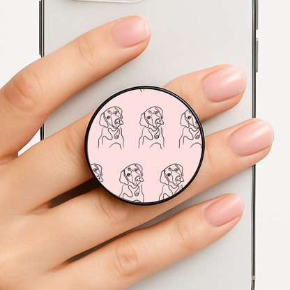 Labrador Outline - Dog Pattern Phone Grip