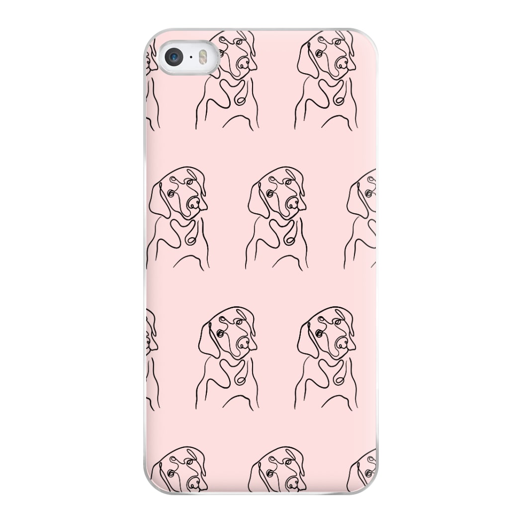 Labrador Outline - Dog Pattern Phone Case for iPhone 5 / 5s / SE 2016