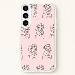Labrador Outline - Dog Pattern Phone Case for Galaxy S26 Plus