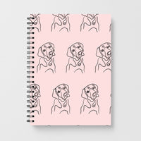 Labrador Outline - Dog Pattern Notebook