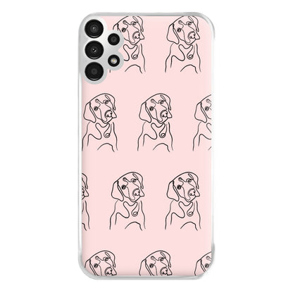 Labrador Outline - Dog Pattern Phone Case for Galaxy A13