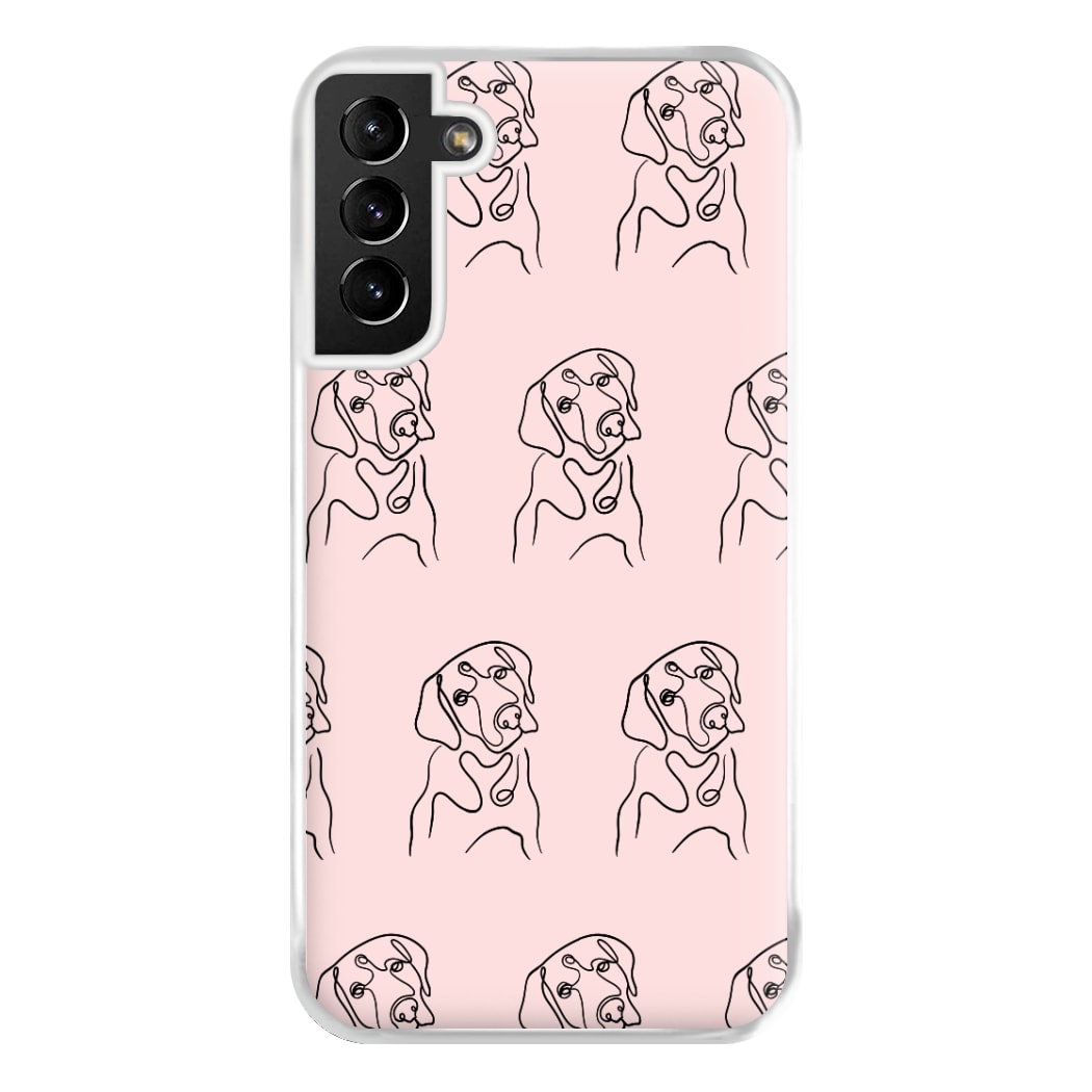 Labrador Outline - Dog Pattern Phone Case for Galaxy S21 Plus