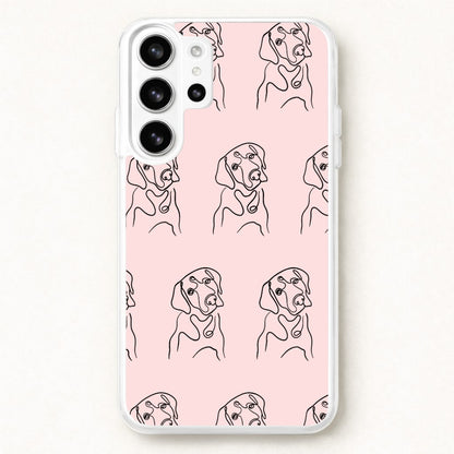 Labrador Outline - Dog Pattern Phone Case for Galaxy S26 Ultra