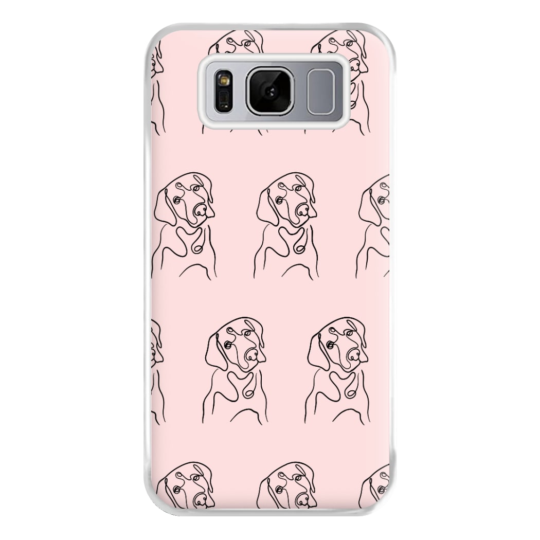 Labrador Outline - Dog Pattern Phone Case for Galaxy S8 Plus