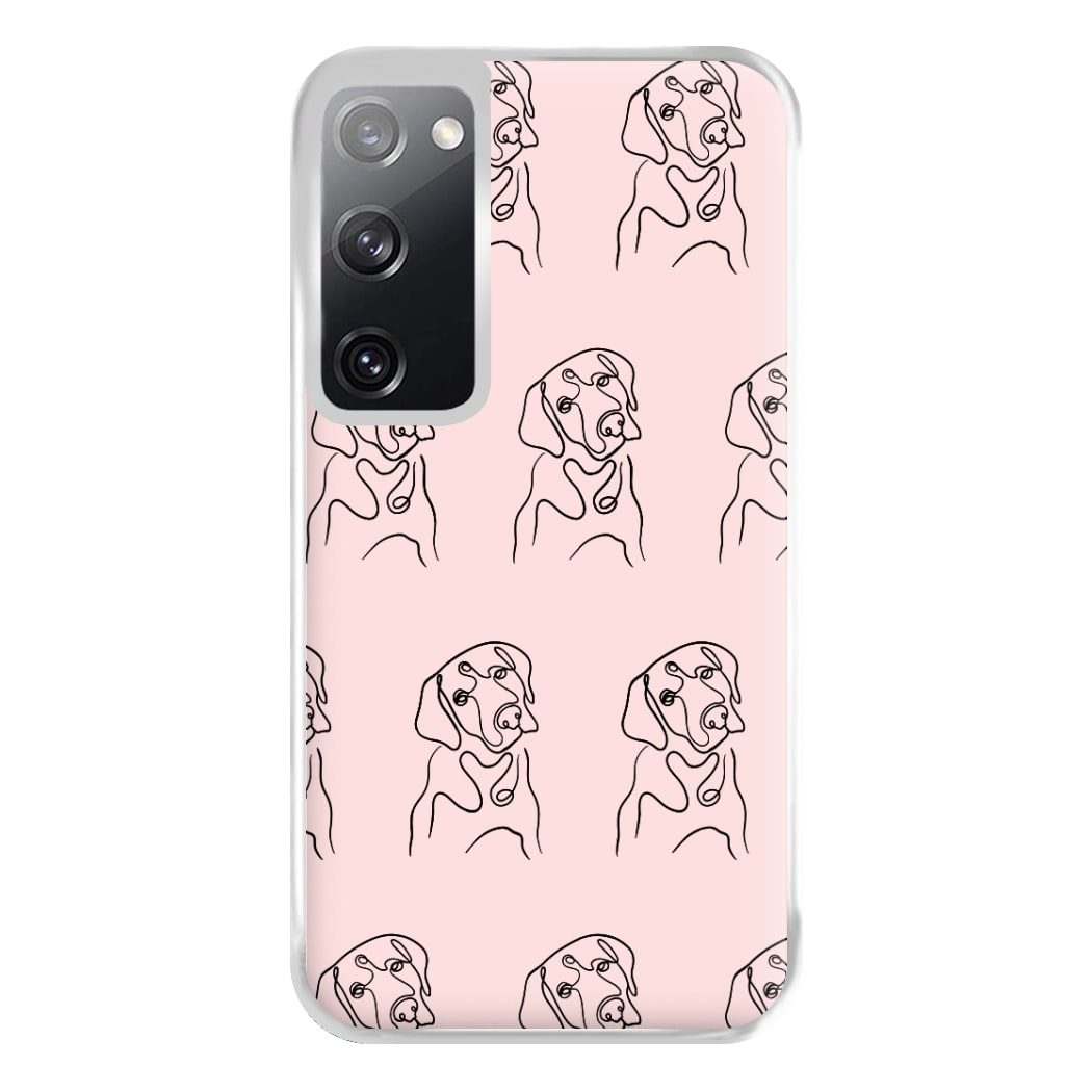 Labrador Outline - Dog Pattern Phone Case for Galaxy S20