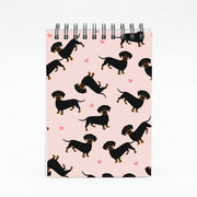 Heart Dachshund - Dog Pattern Notebook 4