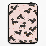 Heart Dachshund - Dog Pattern Laptop Sleeve 1