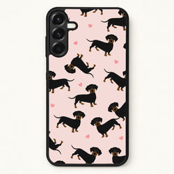 Heart Dachshund - Dog Pattern Phone Case for Galaxy A37