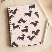 Heart Dachshund - Dog Pattern Notebook 3