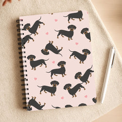 Heart Dachshund - Dog Pattern Notepad
