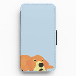 Laying and chilling - Dog Patterns Flip / Wallet Phone Case