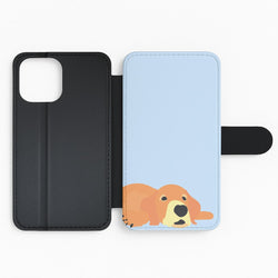 Laying and chilling - Dog Patterns Flip Phone Case