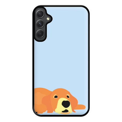 Laying and chilling - Dog Patterns Phone Case for Galaxy A54