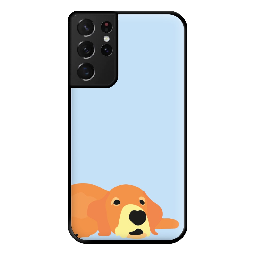 Laying and chilling - Dog Patterns Phone Case for Galaxy S21 Ultra