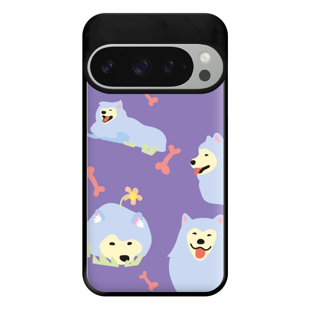 Samoyed - Dog Patterns Phone Case for Google Pixel 9 Pro XL