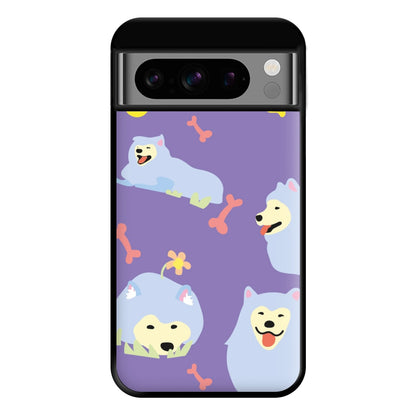 Samoyed - Dog Patterns Phone Case for Google Pixel 8 Pro