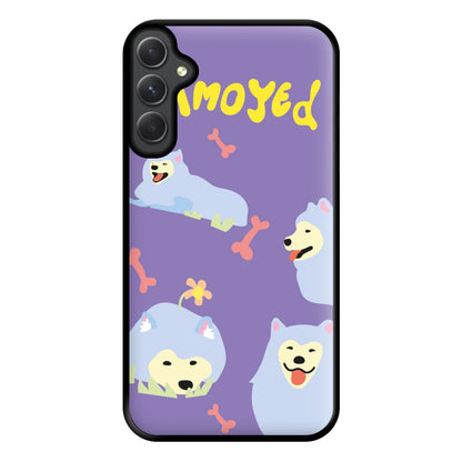 Samoyed - Dog Patterns Phone Case for Galaxy A14