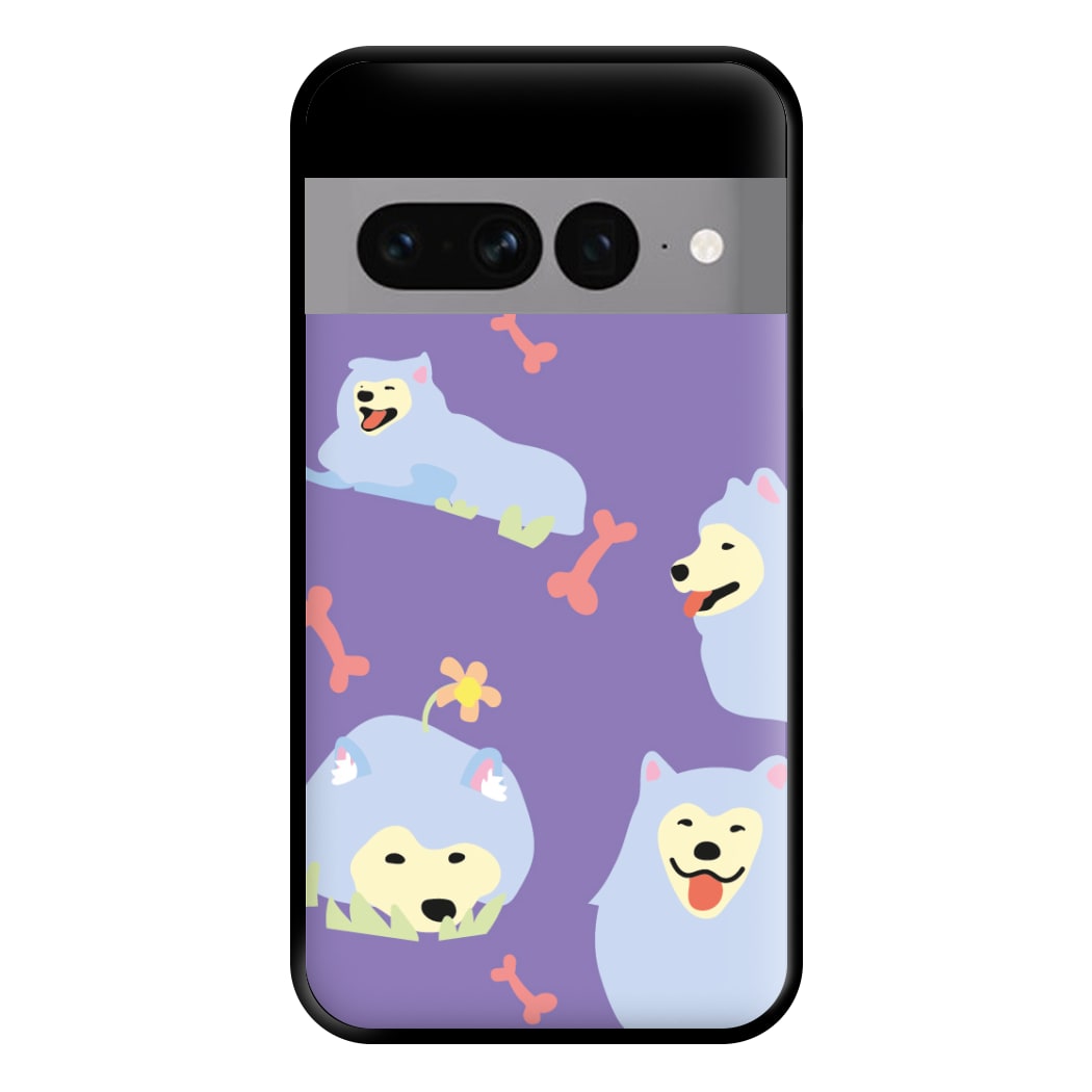 Samoyed - Dog Patterns Phone Case for Google Pixel 7 Pro