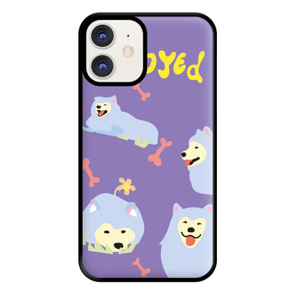 Samoyed - Dog Patterns Phone Case for iPhone 12 / 12 Pro