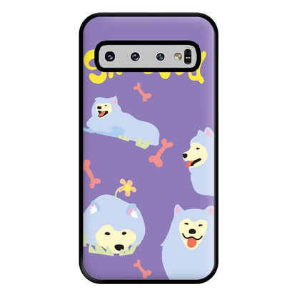 Samoyed - Dog Patterns Phone Case for Galaxy S10 Plus