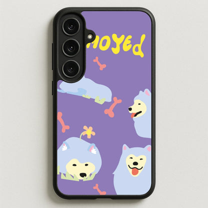 Samoyed - Dog Patterns Phone Case for Galaxy S25FE
