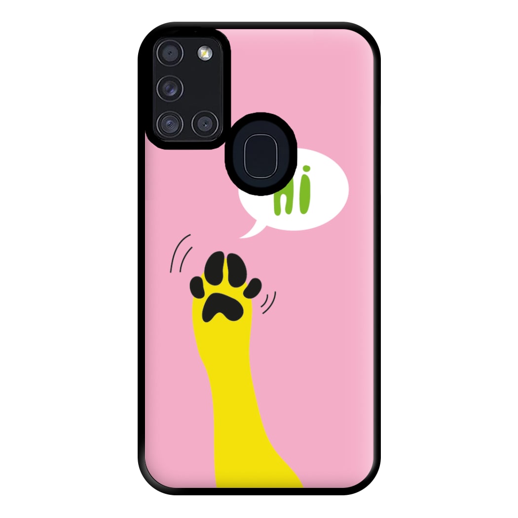 Hi - Dog Patterns Phone Case for Galaxy A21s