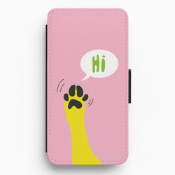 Hi - Dog Patterns Flip / Wallet Phone Case