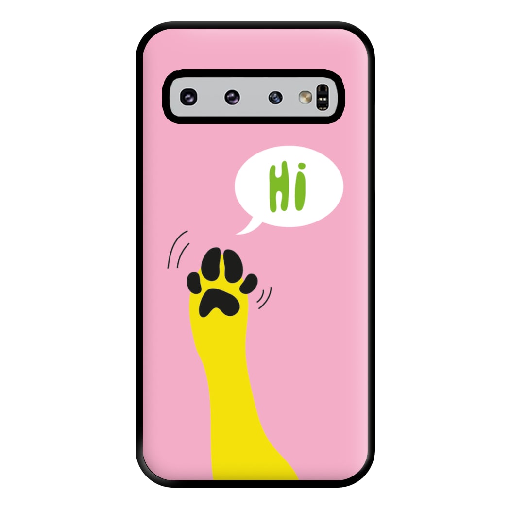 Hi - Dog Patterns Phone Case for Galaxy S10 Plus