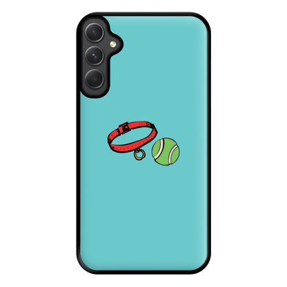 Collar and ball - Dog Patterns Phone Case for Galaxy A14