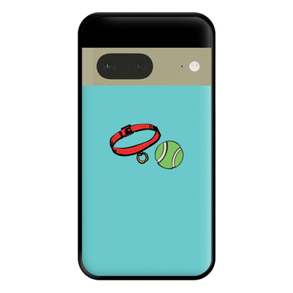 Collar and ball - Dog Patterns Phone Case for Google Pixel 7a