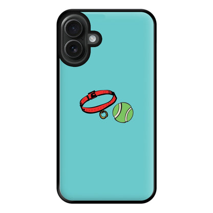 Collar and ball - Dog Patterns Phone Case for iPhone 16 Plus